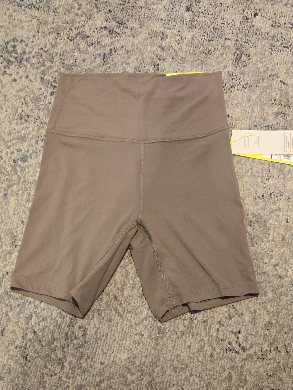 High-Waist Women's Bike Shorts in Taupe